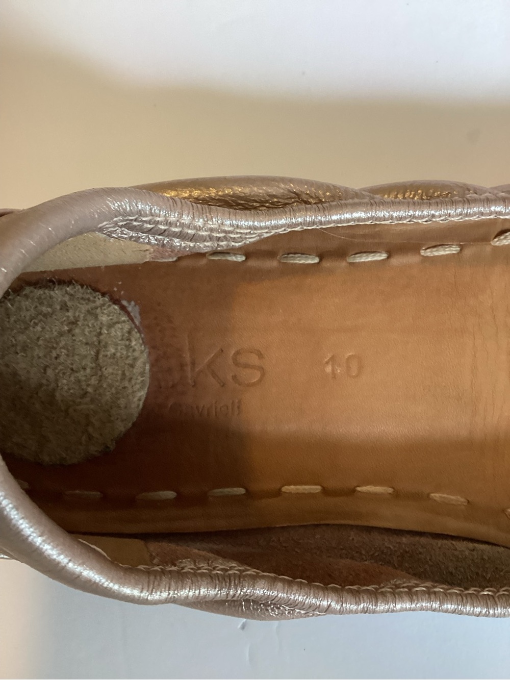 Tieks Rose Gold Glam Leather Ballet Flats Womens Size 10 - Picture 8 of 13